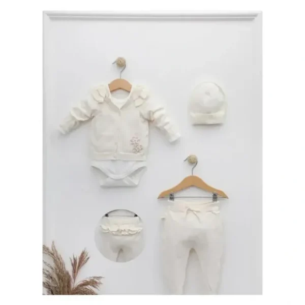 Clearance Nipperland - Baby Knitted Baby Outfit Cream - cutbabycare.com | baby boutique & care hub Shop All