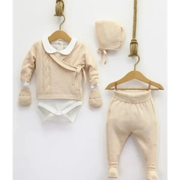 Shop Nipperland - Take Me Home Set Knitted Baby Set Cream - cutbabycare.com | baby boutique & care hub Shop All