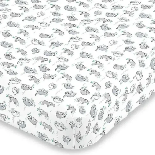 Clearance Nojo - Fitted Crib Sheet Sloth - cutbabycare.com | baby boutique & care hub Shop All