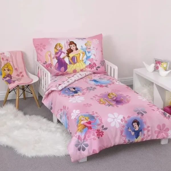 Outlet Nojo - 4Pk Disney Pretty Princess Toddler Bed Set - cutbabycare.com | baby boutique & care hub Shop All