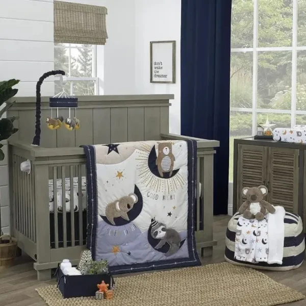 Fashion Nojo - 4Pk Goodnight Sleep Tight Crib Bedding Set - cutbabycare.com | baby boutique & care hub Shop All