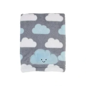 New Nojo Little Love Happy Little Clouds Fleece Blanket - cutbabycare.com | baby boutique & care hub Stroller