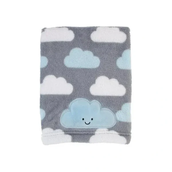 New Nojo Little Love Happy Little Clouds Fleece Blanket - cutbabycare.com | baby boutique & care hub Stroller