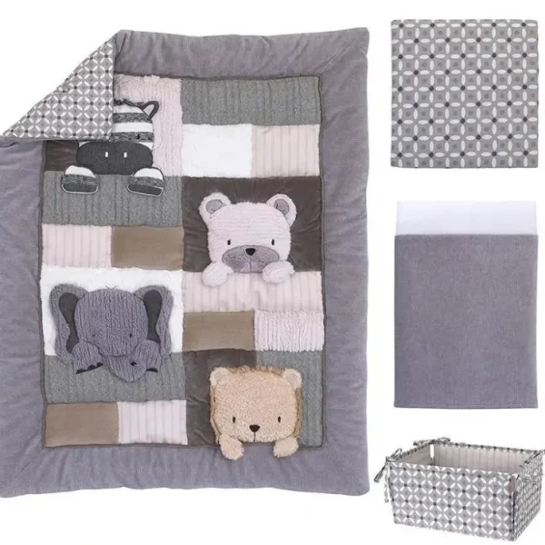 Fashion Nojo 4-Piece Bedding Set - Playday Pals - cutbabycare.com | baby boutique & care hub Shop All