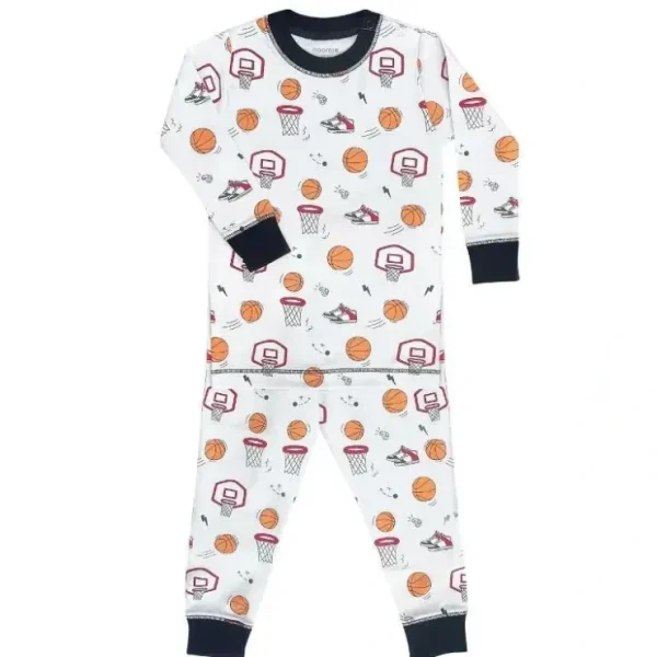 Cheap Noomie - Baby Basketball Court Long Sleeve Pajama Set - cutbabycare.com | baby boutique & care hub Shop All