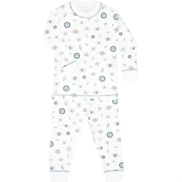 Cheap Noomie - Baby Boy Evil Eye Long Sleeve Pajama Set - cutbabycare.com | baby boutique & care hub Shop All