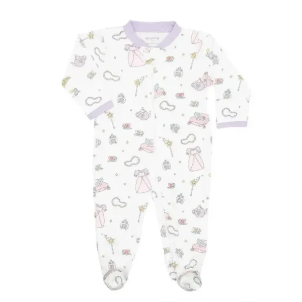 Sale Noomie - Baby Girl Zipper Footie Princess - cutbabycare.com | baby boutique & care hub Shop All