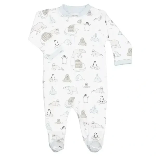 Discount Noomie - Baby Unisex Zipper Footie Arctic - cutbabycare.com | baby boutique & care hub Shop All