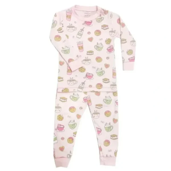 New Noomie - 2Pk Baby Girl Pijama Set, Milk & Cookies - cutbabycare.com | baby boutique & care hub Shop All