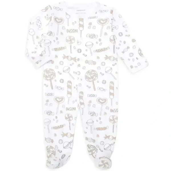 New Noomie - Snap Footie, Gold Lollipops - cutbabycare.com | baby boutique & care hub Shop All