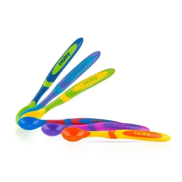 Discount Nuby - 6 Pk Long Handle Wearing Spoons - cutbabycare.com | baby boutique & care hub Shop All