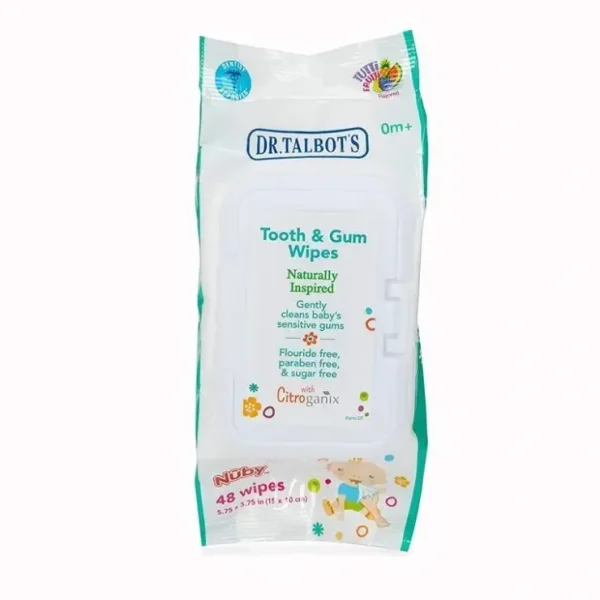 Sale Nuby - All Natural Baby Tooth & Gum Wipes 48Ct - cutbabycare.com | baby boutique & care hub Health Safety