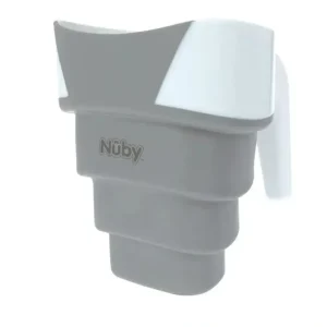 Discount Nuby - Collapsible Bath Rinse Pail In, White/Gray - cutbabycare.com | baby boutique & care hub Bath Potty