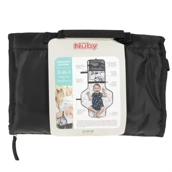 Cheap Nuby - Dr. Talbot's All Black Portable Changing Pad with Case - cutbabycare.com | baby boutique & care hub Stroller