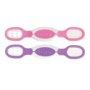 Clearance Nuby - Nuby Dip & Scoop Spoons, 2 Pack, Girl - cutbabycare.com | baby boutique & care hub Bath Potty