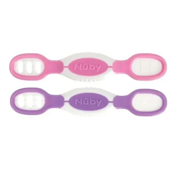 Clearance Nuby - Nuby Dip & Scoop Spoons, 2 Pack, Girl - cutbabycare.com | baby boutique & care hub Bath Potty