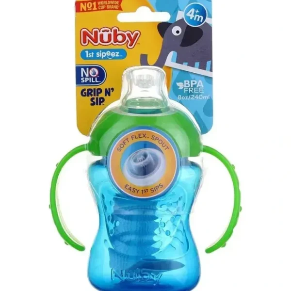 New Nuby - 8Oz 2 Handle Super Spout Cup, Colors May Vary - cutbabycare.com | baby boutique & care hub Shop All