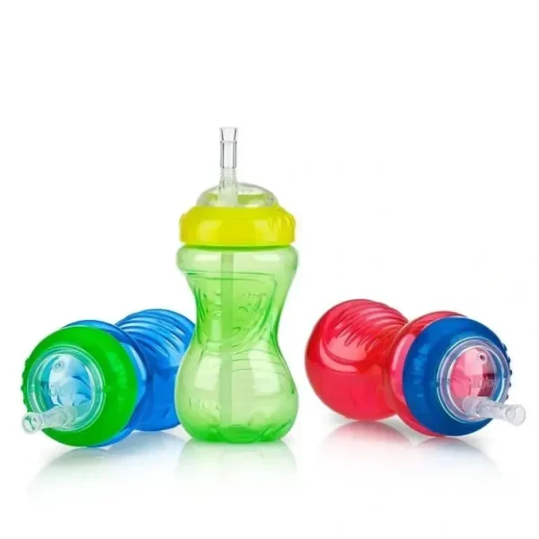 Best Nuby - 1Pk 10Oz Ns Flexi Straw Cup, Assorted Colors - cutbabycare.com | baby boutique & care hub Health Safety