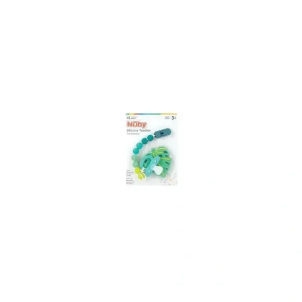 Clearance Nuby - 1Pk Silicone Teether with Silicone Bead Pacifinder, Mixed Case - cutbabycare.com | baby boutique & care hub Shop All