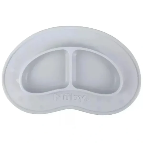 Hot Nuby - Sectioned Silicone Feeding Mat, Gray - cutbabycare.com | baby boutique & care hub Shop All