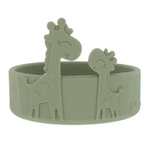Shop Nuby - Silicone Giraffe Baby Feeding Bowl - Green - cutbabycare.com | baby boutique & care hub Bath Potty