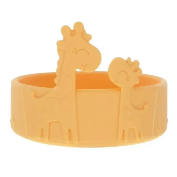 Best Sale Nuby - Silicone Giraffe Baby Feeding Bowl - Yellow - cutbabycare.com | baby boutique & care hub Bath Potty