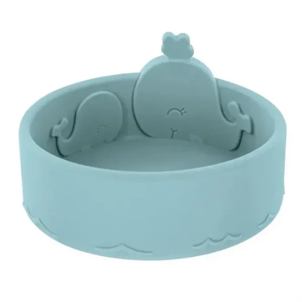 Best Sale Nuby - Silicone Whale Feeding Bowl - Blue - cutbabycare.com | baby boutique & care hub Bath Potty
