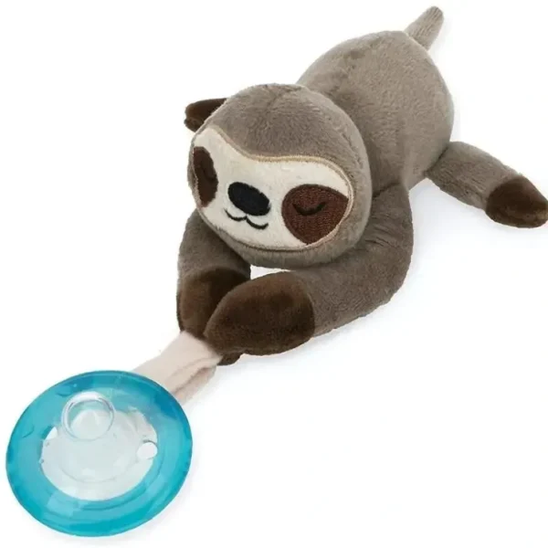 Hot Nuby - Snuggleez Pacifinder With Silicone Pacifier, Sloth - cutbabycare.com | baby boutique & care hub Shop All