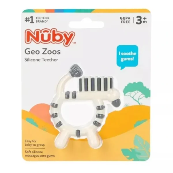Online Nuby - Teether Geonimal Zebra - cutbabycare.com | baby boutique & care hub Shop All