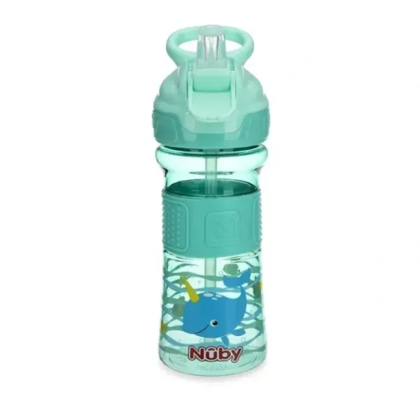 Cheap Nuby - Thirsty Kids Flip It Reflex, Aqua - cutbabycare.com | baby boutique & care hub Shop All