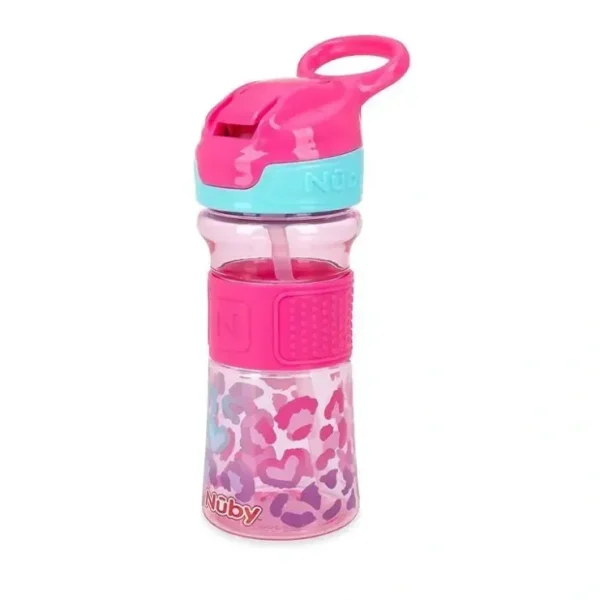Cheap Nuby - Thirsty Kids 12Oz Flip-It Reflex Push Button Soft Spout Cup, Pink - cutbabycare.com | baby boutique & care hub Health Safety