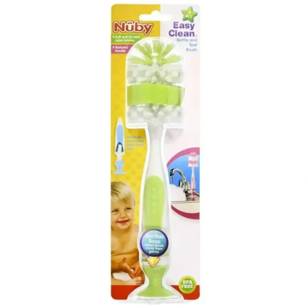 Hot Nuby Easy Clean Bottle and Teat Suction Cleaning Scrubing Brush Assorted - cutbabycare.com | baby boutique & care hub Shop All
