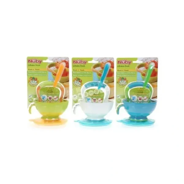 Cheap Nuby Garden Fresh Masher and Bowl with Lid, Colors May Vary - cutbabycare.com | baby boutique & care hub Shop All