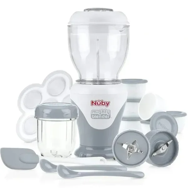 Sale Nuby Garden Fresh Mighty Blender, Baby Food Maker - Cool Gray - cutbabycare.com | baby boutique & care hub Shop All