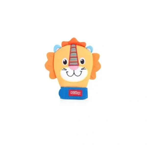 Online Nuby Happy Handimals Animal Soothing Teething Mitten Lion - cutbabycare.com | baby boutique & care hub Shop All