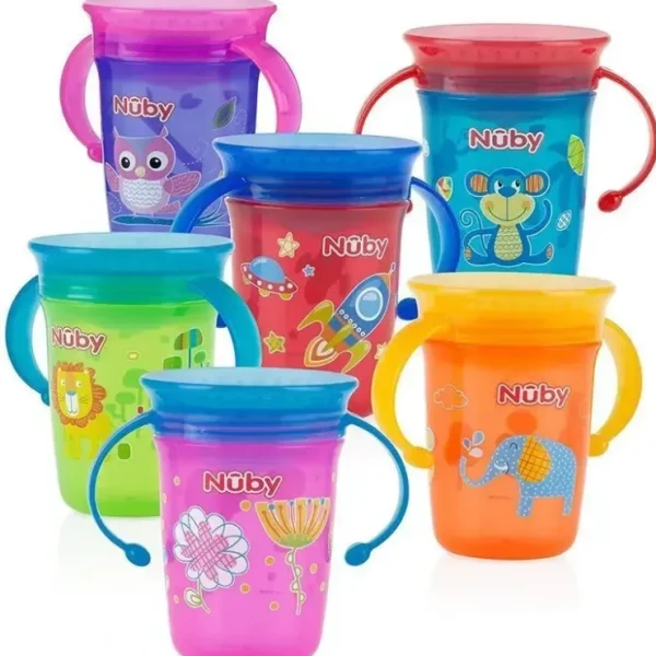 Outlet Nuby No-Spill 2-Handle 360° Wonder Cup, Colors May Vary - cutbabycare.com | baby boutique & care hub Shop All