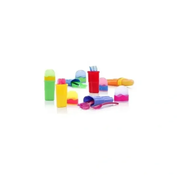 Best Sale Nuby 9Pc Fork&Spoon W/Trvl Case - Colors May Vary - cutbabycare.com | baby boutique & care hub Shop All