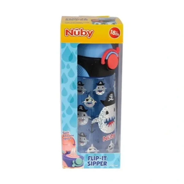 Best Sale Nuby Tritan Glitter Spring Spout Drinking Cup w/ Lock 450ml 18m+ Assorted - cutbabycare.com | baby boutique & care hub Shop All