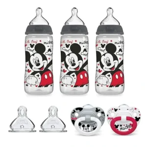 Outlet Nuk - Mickey Mouse Bottle & Pacifier Newborn Set Bundle Pack - cutbabycare.com | baby boutique & care hub Health Safety