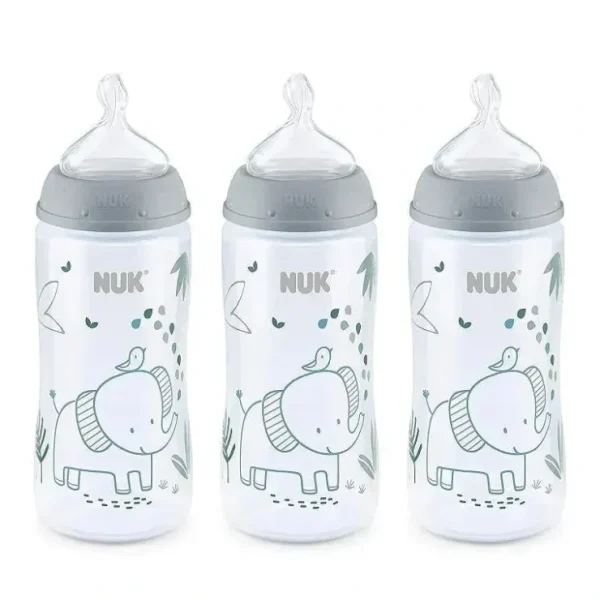 Hot Nuk - 10Oz 3Pk Boy Smooth Flow Bottle Woodland - cutbabycare.com | baby boutique & care hub Nursing Feeding