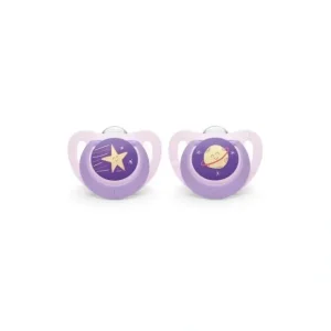 Cheap Nuk - Pacifier Genius Size 1, 2 Pk Outer Space Theme, Girl - cutbabycare.com | baby boutique & care hub Health Safety