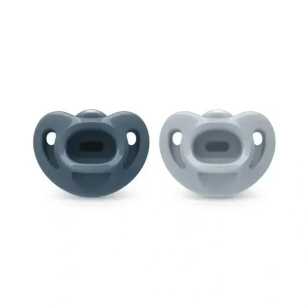 Sale Nuk - 2Pk Girl Comfy 100% Silicone Pacifier, 0/6M, Midnight Mist - cutbabycare.com | baby boutique & care hub Health Safety