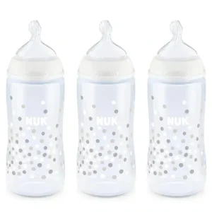 New Nuk - 2Pk Smooth Flow Anti-Colic Baby Bottle with SafeTemp - cutbabycare.com | baby boutique & care hub Nursing Feeding