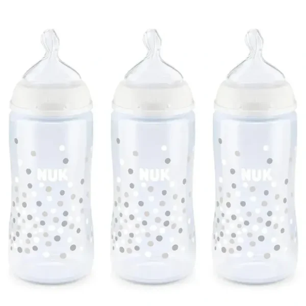New Nuk - 2Pk Smooth Flow Anti-Colic Baby Bottle with SafeTemp - cutbabycare.com | baby boutique & care hub Nursing Feeding