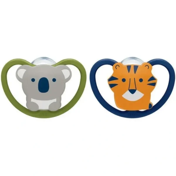 Outlet NUK - 2Pk Space Orthodontic Pacifiers, 0/6M - cutbabycare.com | baby boutique & care hub Shop All