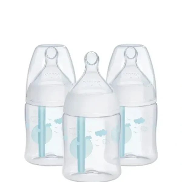 New Nuk - Smooth Flow Pro Anti-Colic Baby Bottle, 5oz, 3pk - cutbabycare.com | baby boutique & care hub Shop All