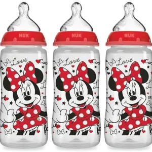 Best Sale Nuk Smooth Flow Baby Bottle Minnie Mouse 10 Oz 3Pk - cutbabycare.com | baby boutique & care hub Nursing Feeding
