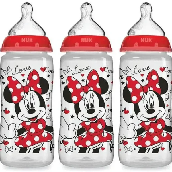 Best Sale Nuk Smooth Flow Baby Bottle Minnie Mouse 10 Oz 3Pk - cutbabycare.com | baby boutique & care hub Nursing Feeding