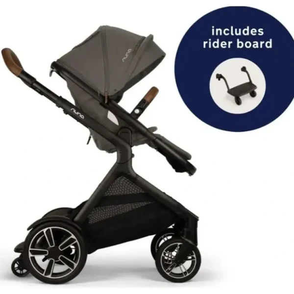New Nuna - DEMI Next Stroller with Rider Board, Granite - cutbabycare.com | baby boutique & care hub Stroller