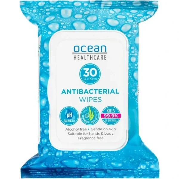 Best Ocean Healthcare Antibacterial Wipes 30 Pack - cutbabycare.com | baby boutique & care hub Health Safety